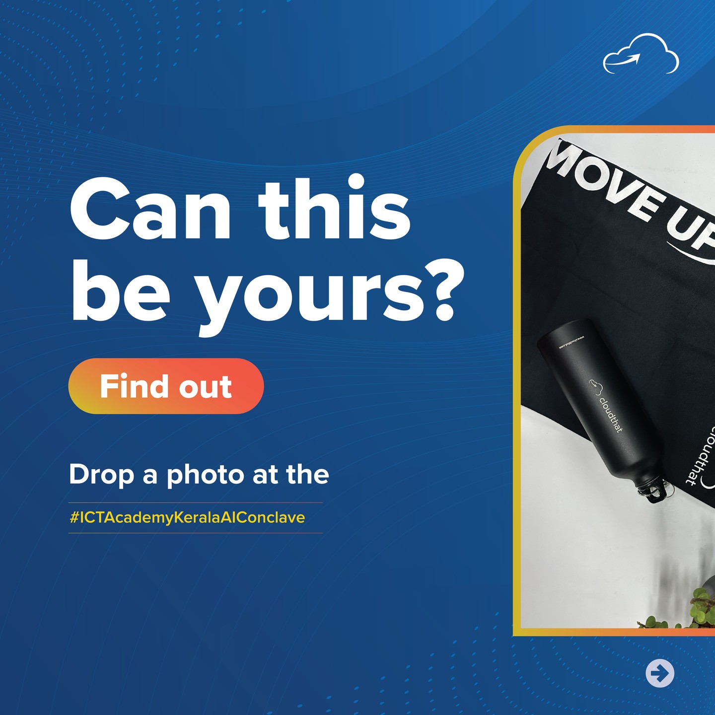 We are at the ICT Academy AI Conclave, and we're waiting for YOU at our photo booth! Participate in our contest and get a chance to win exciting goodies. 
@ictkerala 

#ICSET2023 #AIInnovation #AIRevolution #AIgyration #CloudCareer #Certifications #JobOpportunities #TechEvent #AIExperts #Giveaways #CareerDevelopment #TechCommunity #WinPrizes #AIAdvancements #photobooth #TechNetworking #AIEnthusiasts #FutureTech #AICommunity #contestalert #win