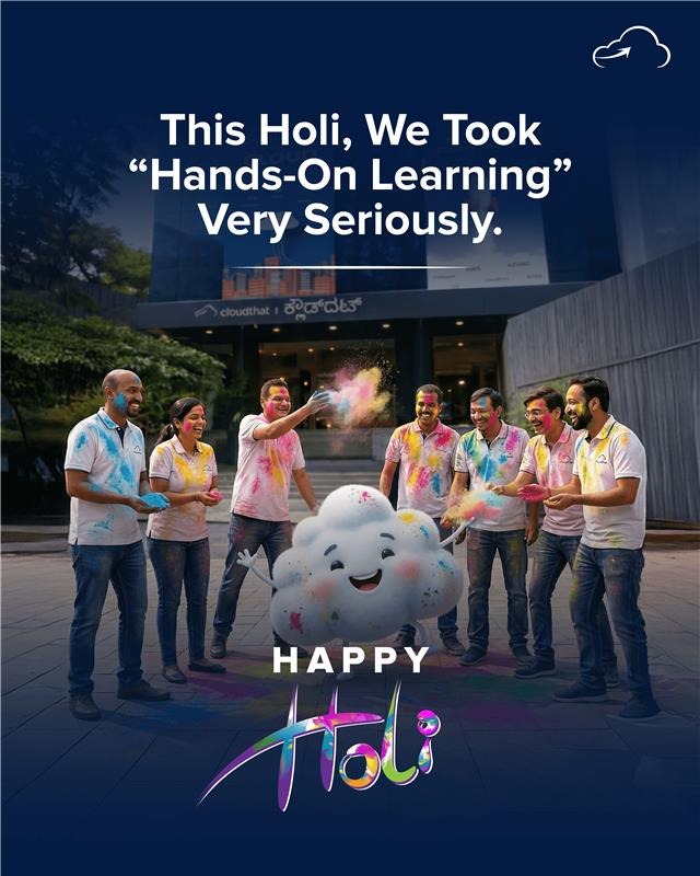 When we say, “hands-on learning,” we mean it. 
This Holi, the only thing getting deployed was color everywhere. 

Wishing you a bright and joyful Holi!

#HandsOnLearning #Holi2026 #HoliVibes #HappyHoli #IndianFestival