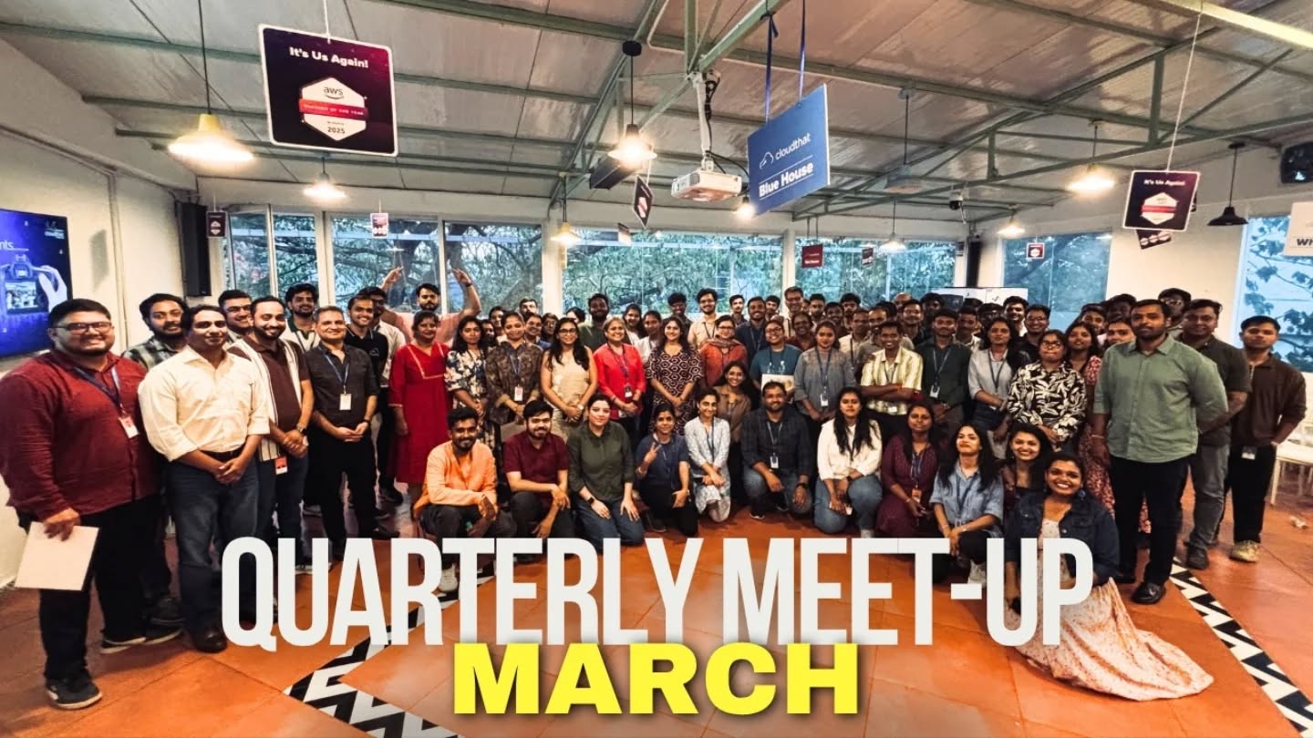 Our quarterly meetup was a refreshing break from the everyday routine.

We welcomed new joiners, celebrated key achievements, and recognized those who’ve completed 5+ years with us. Days like these bring the team closer and make the journey even more rewarding.
Here are a few moments from the day. 
 
#QuarterlyMeetup #TeamMeetup #EmployeeEngagement #WorkplaceCulture #AwardsAndRecognition