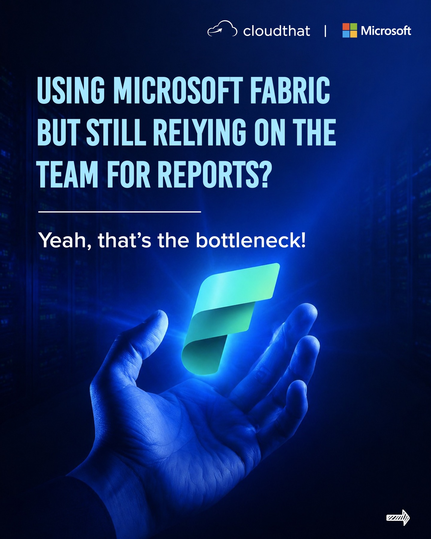 Still waiting on teams to pull your data? There’s a faster way.

With a @microsoft Fabric Data Agent, you can simply ask questions in plain language and get clear, context-aware answers across your entire data ecosystem—instantly. No queries. No back-and-forth. No dependencies.

It’s all about moving from waiting to acting.

If you’re looking to simplify data access, speed up decisions, and get real-time insights, this is worth a closer look.

Dive deeper into how it works: link in bio. 

#Data #Fabric #Agents #AIAgents #DataLakehouse #DataFabric
