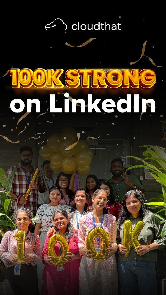 100,000 followers on LinkedIn and counting!
This milestone is more than just a number. It reflects a growing community of learners, professionals, partners, clients, employees, and supporters who have been part of our journey.

Thank you for engaging with our content, attending our events, sharing your feedback, and growing with us every step of the way. Your support, trust, and encouragement continue to inspire us to create meaningful learning experiences and conversations for the tech community.

A big thank you to everyone who helped us reach this milestone. Here’s to learning, growing, and achieving many more milestones together!

#LinkedIn #100KFollowers #Milestone #LinkedInCommunity #TechCommunity