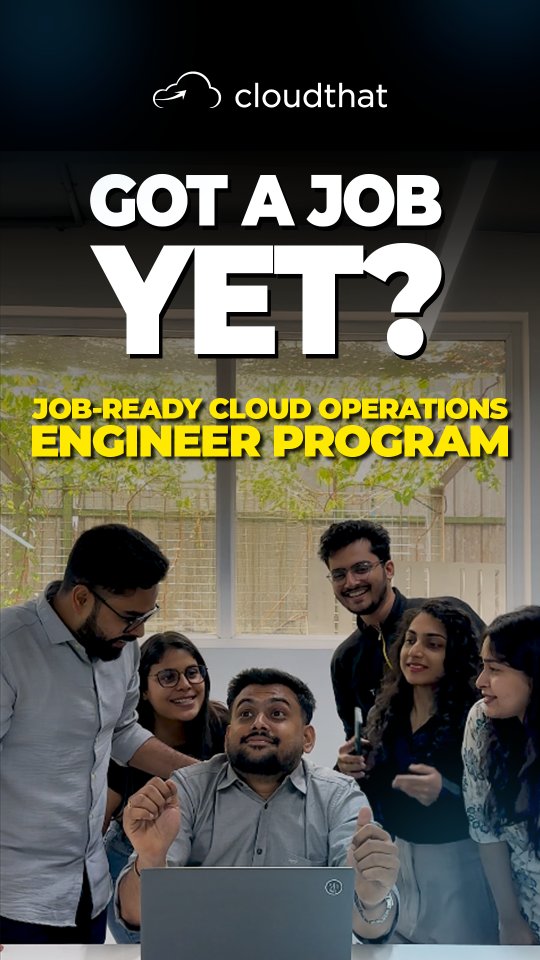 Finishing a course is easy. Figuring out what comes next? That’s where most people get stuck.

The gap isn’t always about effort — it’s about direction.

When you’re clear on the roles you fit into, the skills you bring to the table, and how to actually apply them — everything changes.

That’s the shift the Job Ready Program in Cloud Operations Engineer is built for.

From uncertainty to clarity. From learning to doing.
Because the goal isn’t just to understand cloud — it’s to step into the job market ready for it.

Learn more here - link in bio

#CloudCareers #JobReady #Freshers #CareerGrowth #DevOps